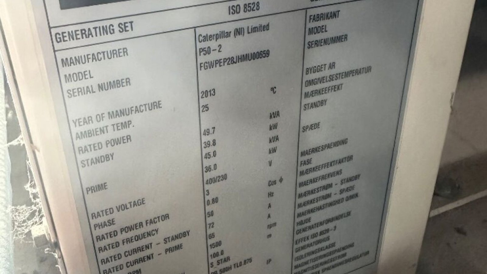Notstromaggregat des Typs Sonstige Sonstiges, Gebrauchtmaschine in Rødovre (Bild 2)