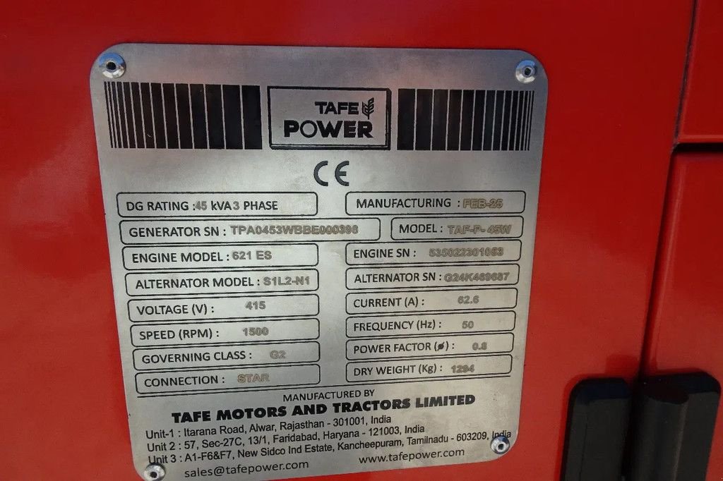 Notstromaggregat of the type Sonstige Tafe Taf-P 45W Aggregaat Generator, Neumaschine in Losdorp (Picture 10)