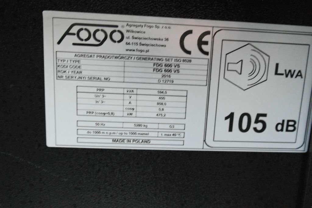 Notstromaggregat typu Volvo 654 kVA, Gebrauchtmaschine v Culemborg (Obrázek 4)