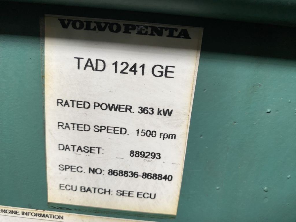 Notstromaggregat a típus Volvo Penta TAD 1241 GE Stamford 380 kVA generatorset, Gebrauchtmaschine ekkor: VEEN (Kép 3)