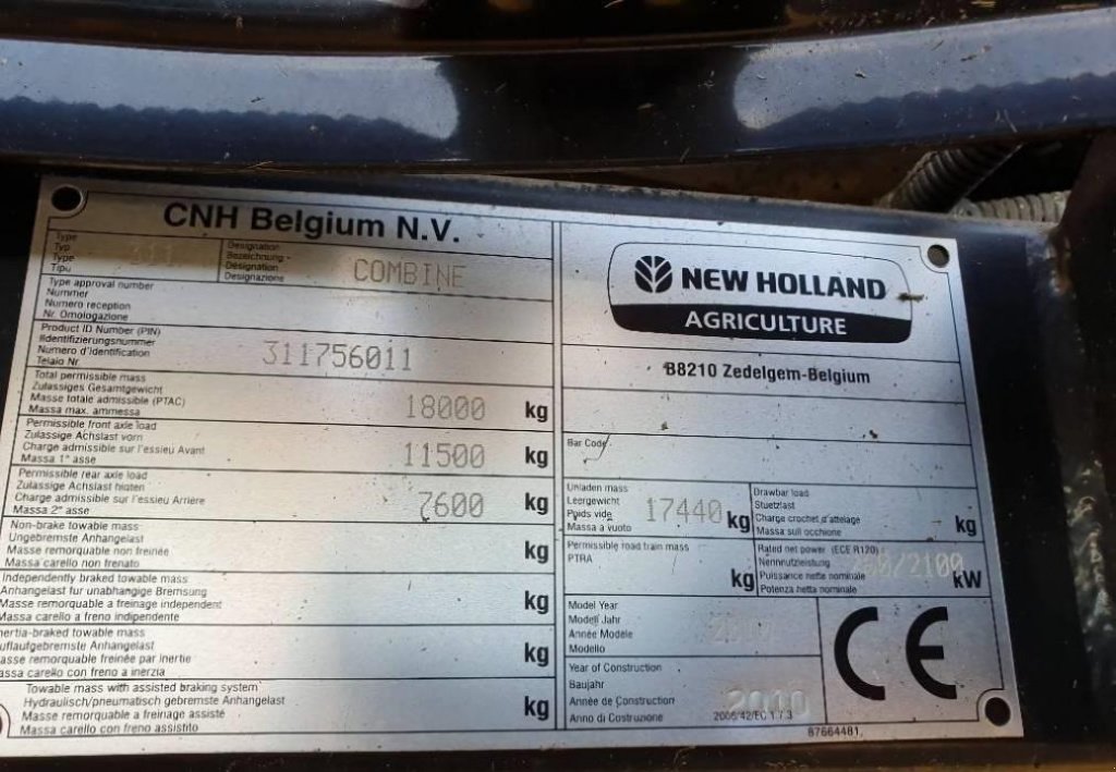 Oldtimer-Mähdrescher tip New Holland CX 8080 FSH, Gebrauchtmaschine in Київ (Poză 10)