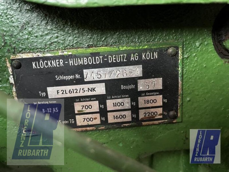 Oldtimer-Traktor tip Deutz-Fahr F2L612/5, Gebrauchtmaschine in Anröchte-Altengeseke (Poză 6)