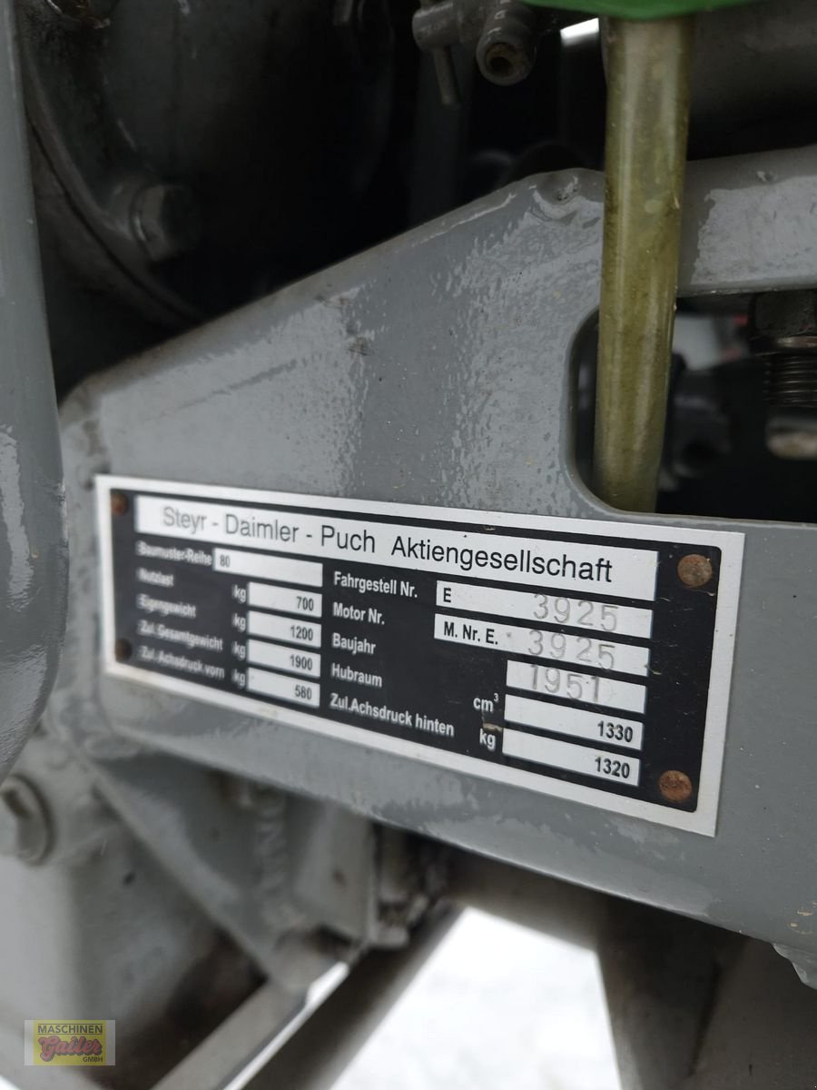 Oldtimer-Traktor от тип Steyr 80, Gebrauchtmaschine в Kötschach (Снимка 12)