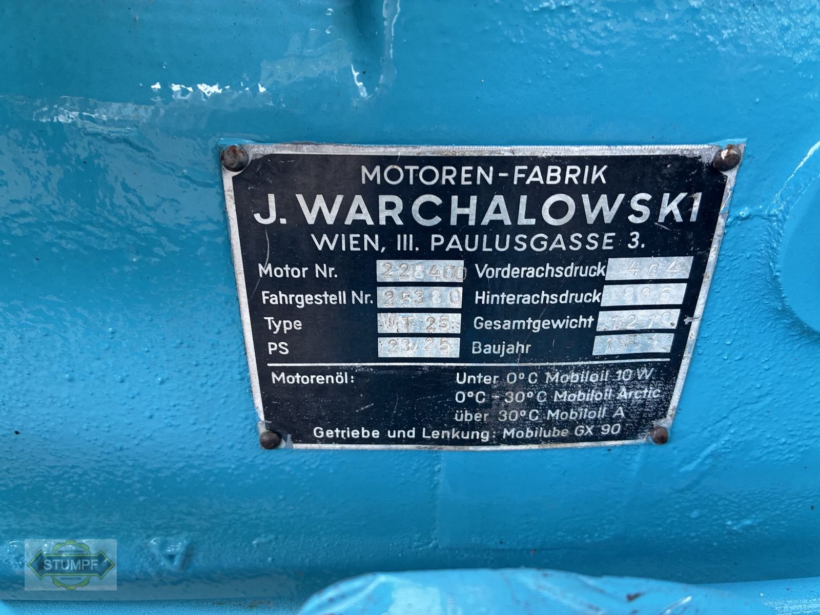 Oldtimer-Traktor του τύπου Warchalowski Warchalowski WT 25, Gebrauchtmaschine σε Grafenstein (Φωτογραφία 5)