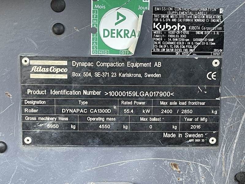 Packer & Walze of the type Atlas Copco DYNAPAC CA 1300 D, Gebrauchtmaschine in Waregem (Picture 3)