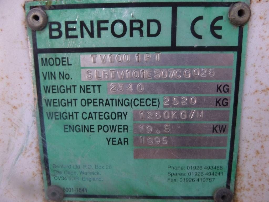 Packer & Walze des Typs Benford TV 1001 PT, Gebrauchtmaschine in Rucphen (Bild 8)