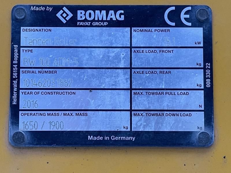 Packer & Walze del tipo Bomag BW 100 ADM 5, Gebrauchtmaschine In Waregem (Immagine 7)