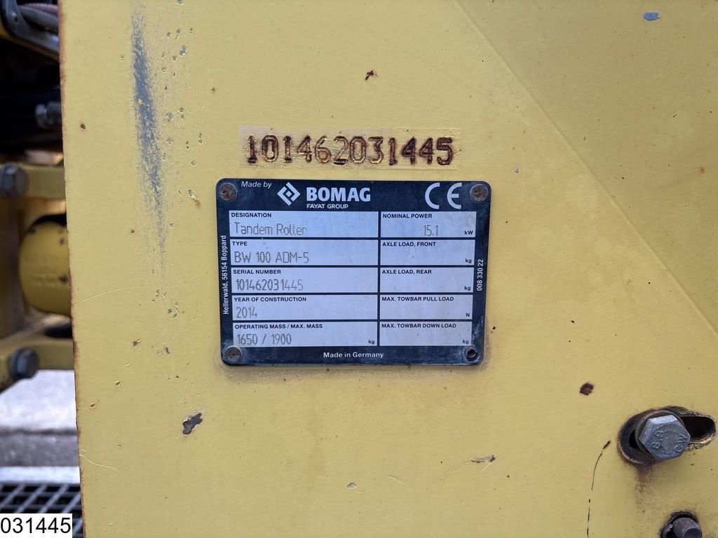 Packer & Walze от тип Bomag BW 100ADM-5 15,1KW, 1613h, Gebrauchtmaschine в Ede (Снимка 5)