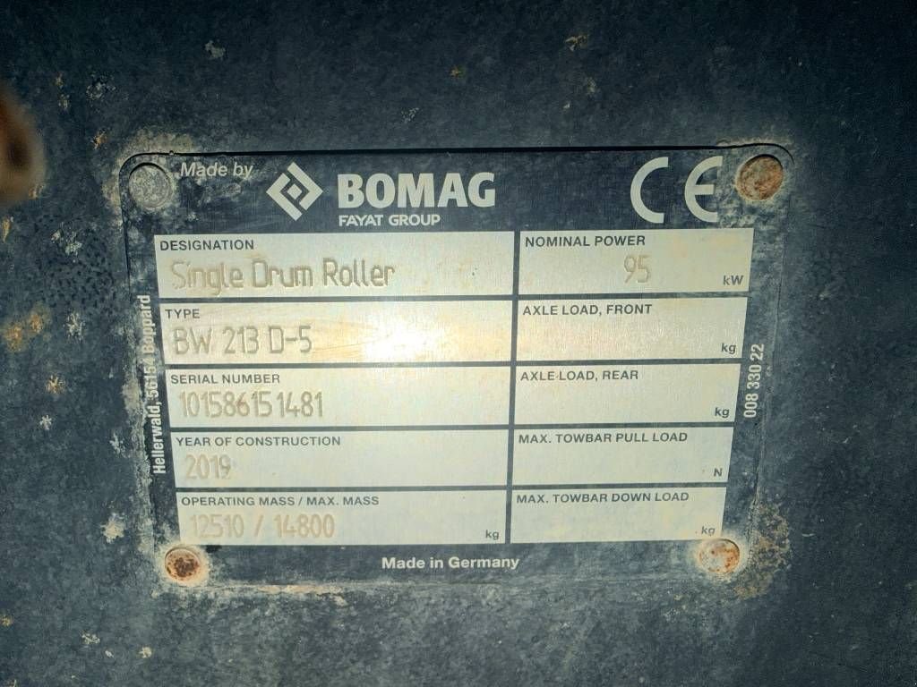 Packer & Walze typu Bomag BW213D-5, Gebrauchtmaschine w Venlo (Zdjęcie 4)