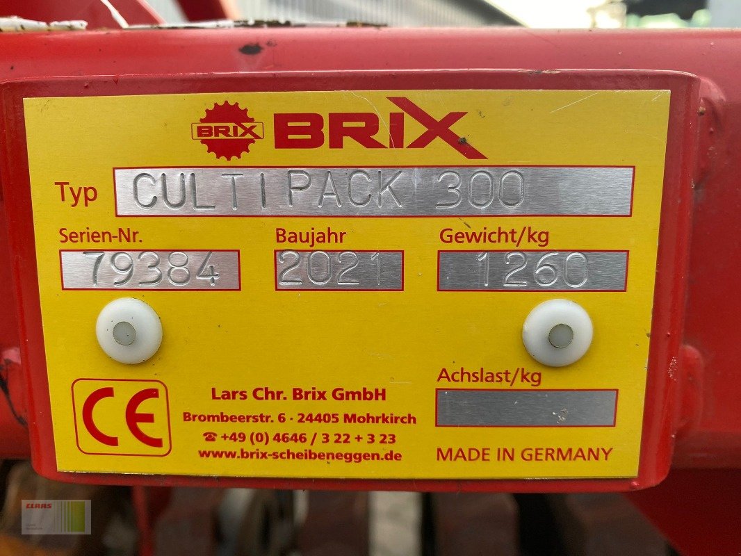 Packer & Walze tipa Brix Culti Pack 300, Gebrauchtmaschine u Risum-Lindholm (Slika 8)