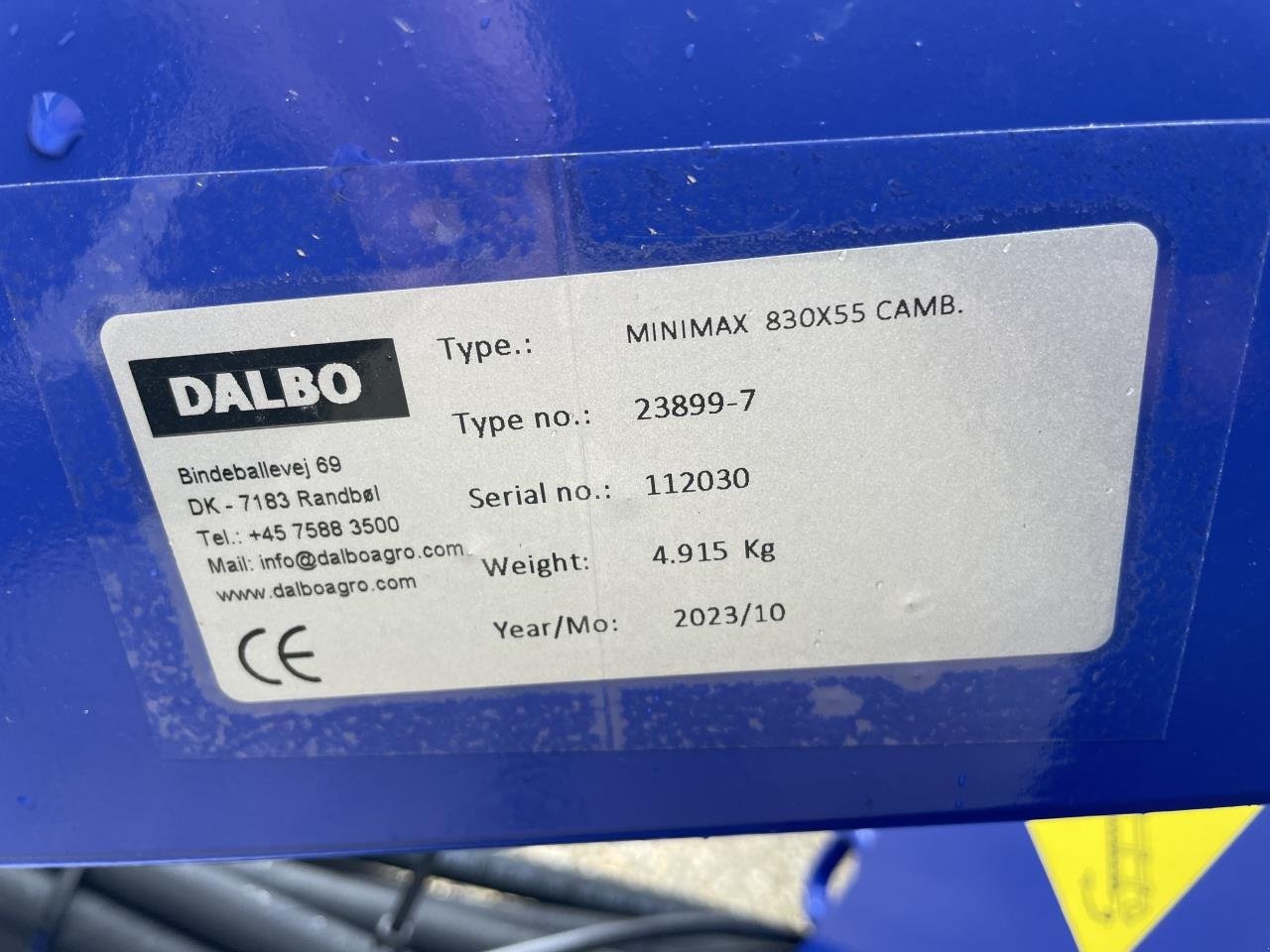 Packer & Walze a típus Dalbo MINIMAX 830X55 CB, Gebrauchtmaschine ekkor: Grindsted (Kép 5)