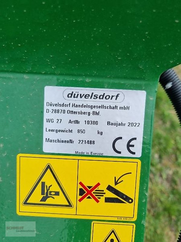 Packer & Walze Türe ait Düvelsdorf Frontpacker 3m, Neumaschine içinde Uelzen (resim 3)