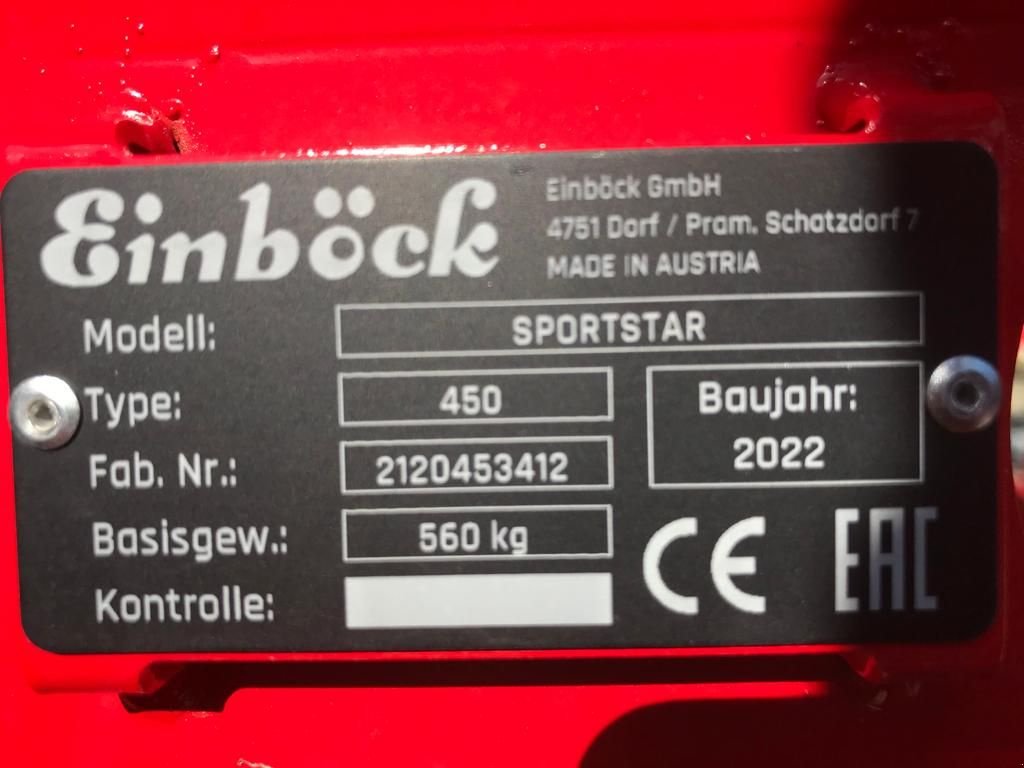 Packer & Walze des Typs Einböck Einböck Wiesenstriegler Sportstar 450h, Neumaschine in Burgkirchen (Bild 4)