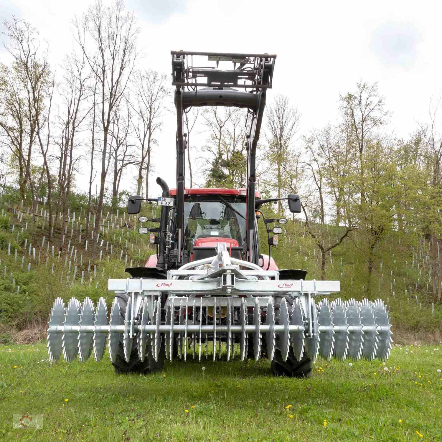 Packer & Walze del tipo Fliegl Profiwalze 3,0m Frontpacker Lenkbock, Neumaschine In Tiefenbach (Immagine 3)