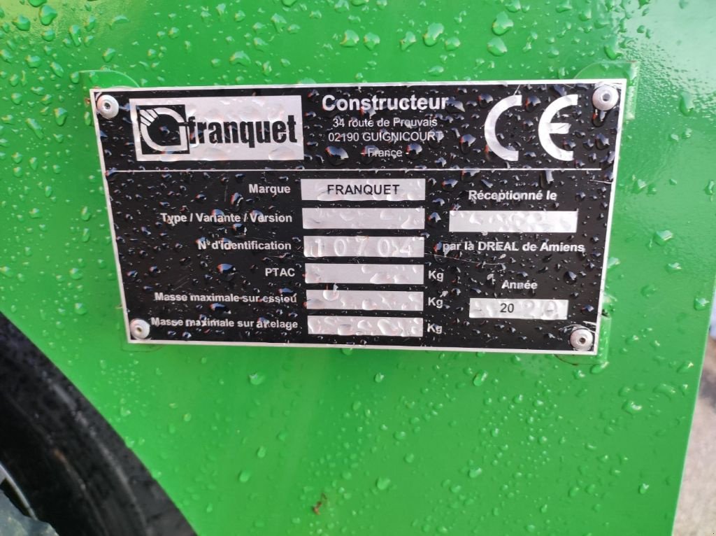 Packer & Walze a típus Franquet TASSE A PNEU, Gebrauchtmaschine ekkor: FRESNAY LE COMTE (Kép 6)