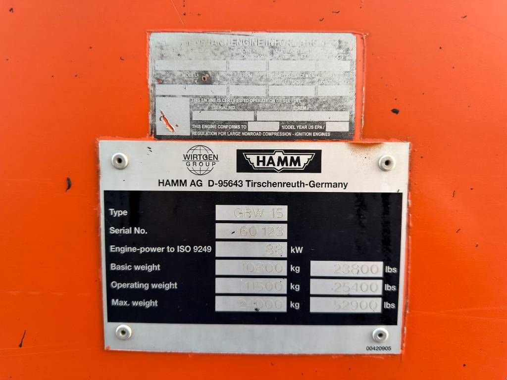 Packer & Walze del tipo Hamm GRW15, Gebrauchtmaschine en Venlo (Imagen 4)