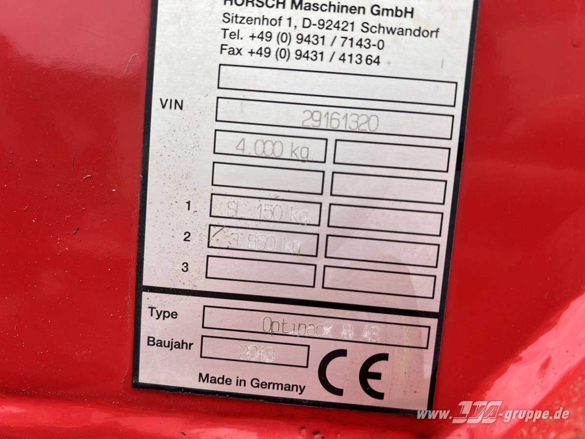 Packer & Walze typu Horsch Optipack 8 AS, Gebrauchtmaschine v Sülzetal OT Altenweddingen (Obrázok 11)