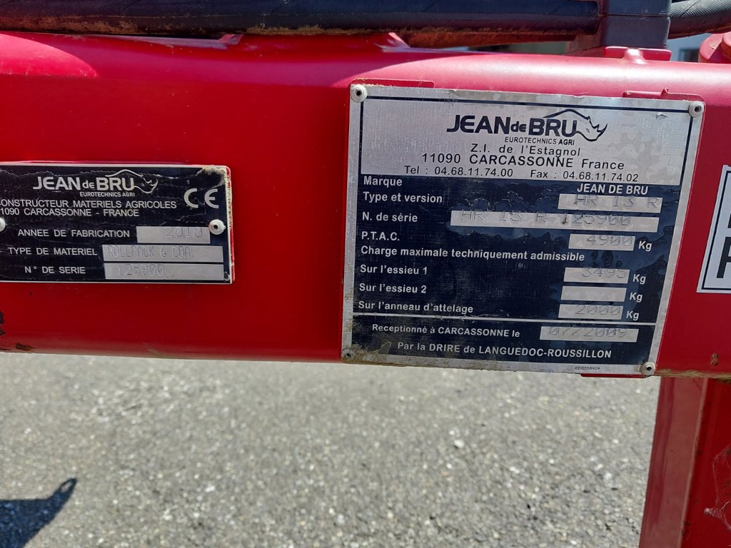 Packer & Walze типа Jean de Bru ROLLPACK 6M30 CAMBRIDGE, Gebrauchtmaschine в DIFFENBACH-LES-HELLIMER (Фотография 8)