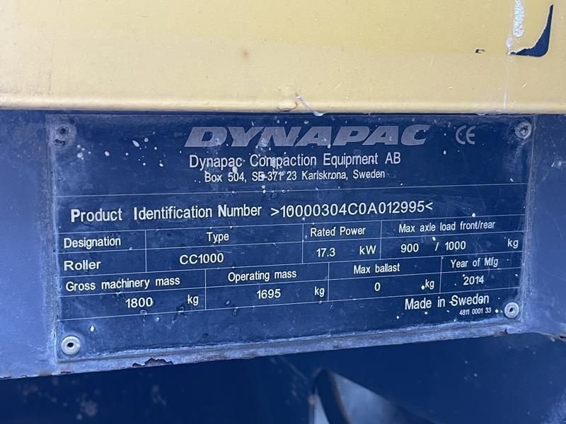 Packer & Walze del tipo Sonstige Dynapac CC 1000, Gebrauchtmaschine In Waregem (Immagine 8)
