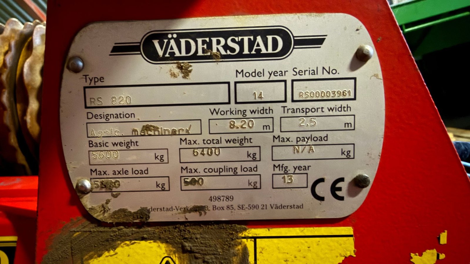 Packer & Walze typu Väderstad Rexius 820, Gebrauchtmaschine v Gjerlev J. (Obrázek 6)