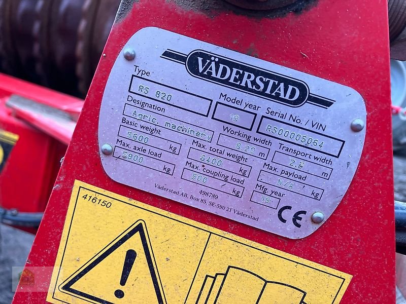 Packer & Walze του τύπου Väderstad Rexius RS 820, Gebrauchtmaschine σε Salsitz (Φωτογραφία 12)