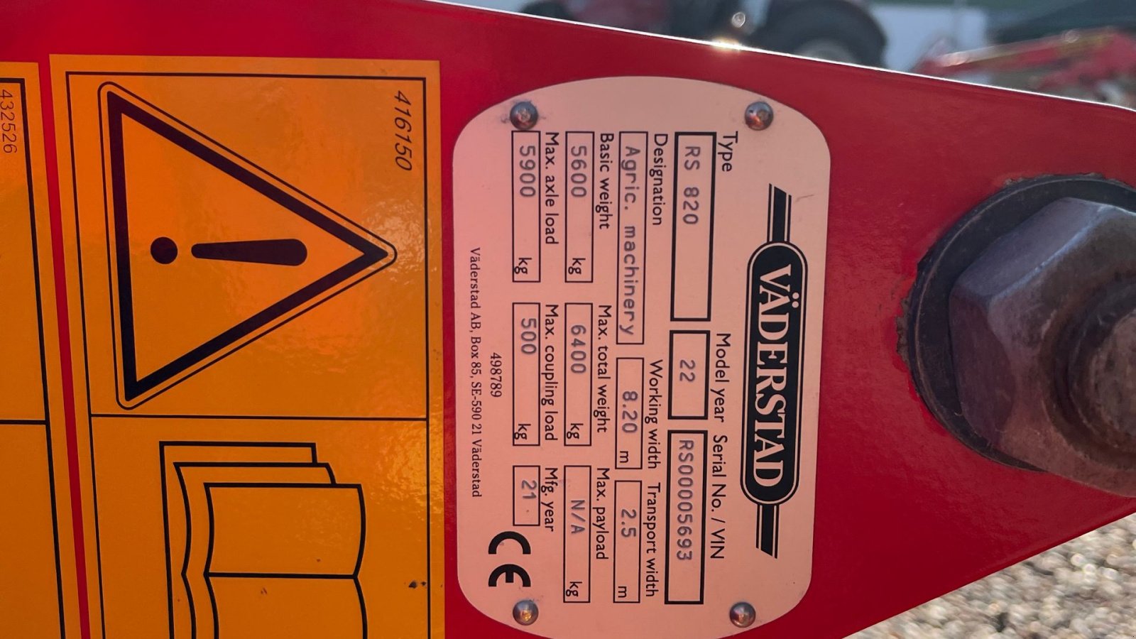 Packer & Walze tipa Väderstad Rexus 820 Cambridge Ringe. STATUS SALG / udsalg, Gebrauchtmaschine u Borre (Slika 6)