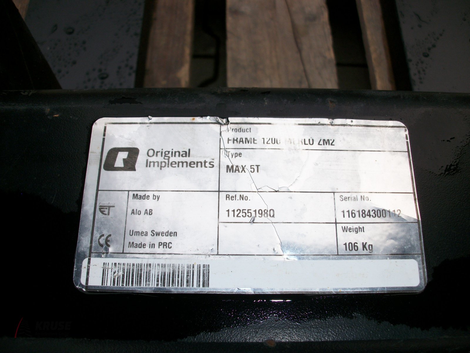 Palettengabel des Typs Alö Palettengabel 5,0 to Merlo, Gebrauchtmaschine in Fürstenau (Bild 5)