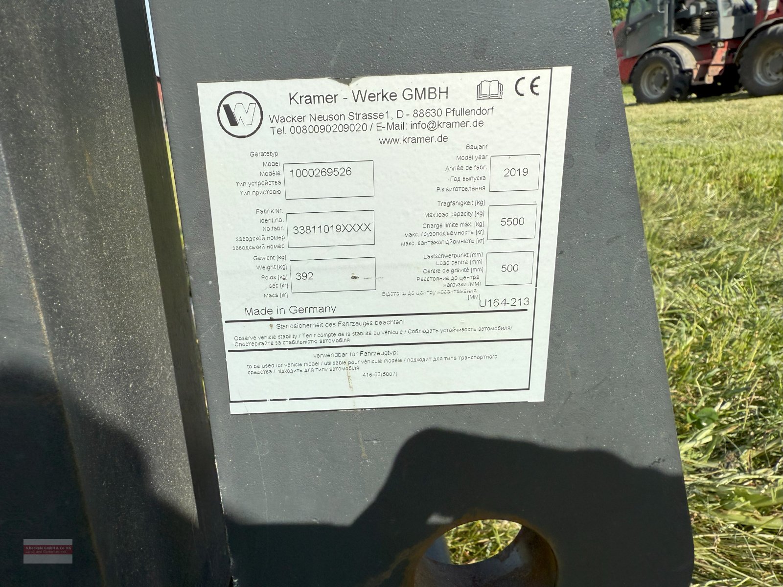 Palettengabel des Typs Kramer Palettengabel 5.500 kg, Gebrauchtmaschine in Epfendorf (Bild 2)