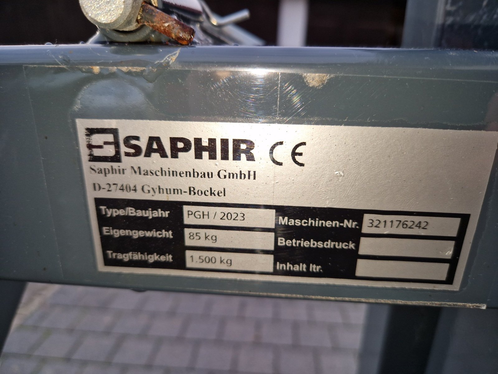 Palettengabel des Typs Saphir Pgh, Gebrauchtmaschine in Lalling (Bild 3)