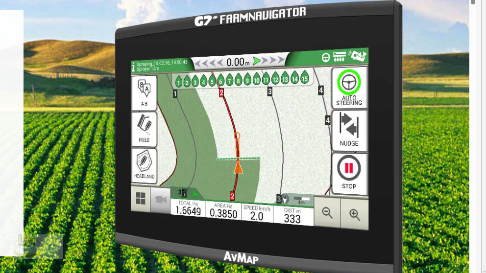 Parallelfahr-System a típus AVMAP Farmnavigator G7 +, Neumaschine ekkor: Aresing (Kép 2)