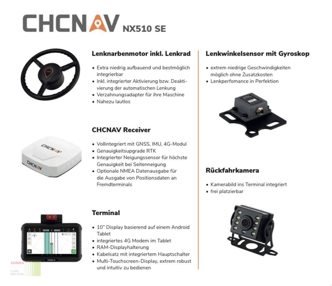 Parallelfahr-System du type CHCNAV NX510 SE GPS Lenksystem Spurführsystem RTK, Neumaschine en Wassertrüdingen (Photo 2)