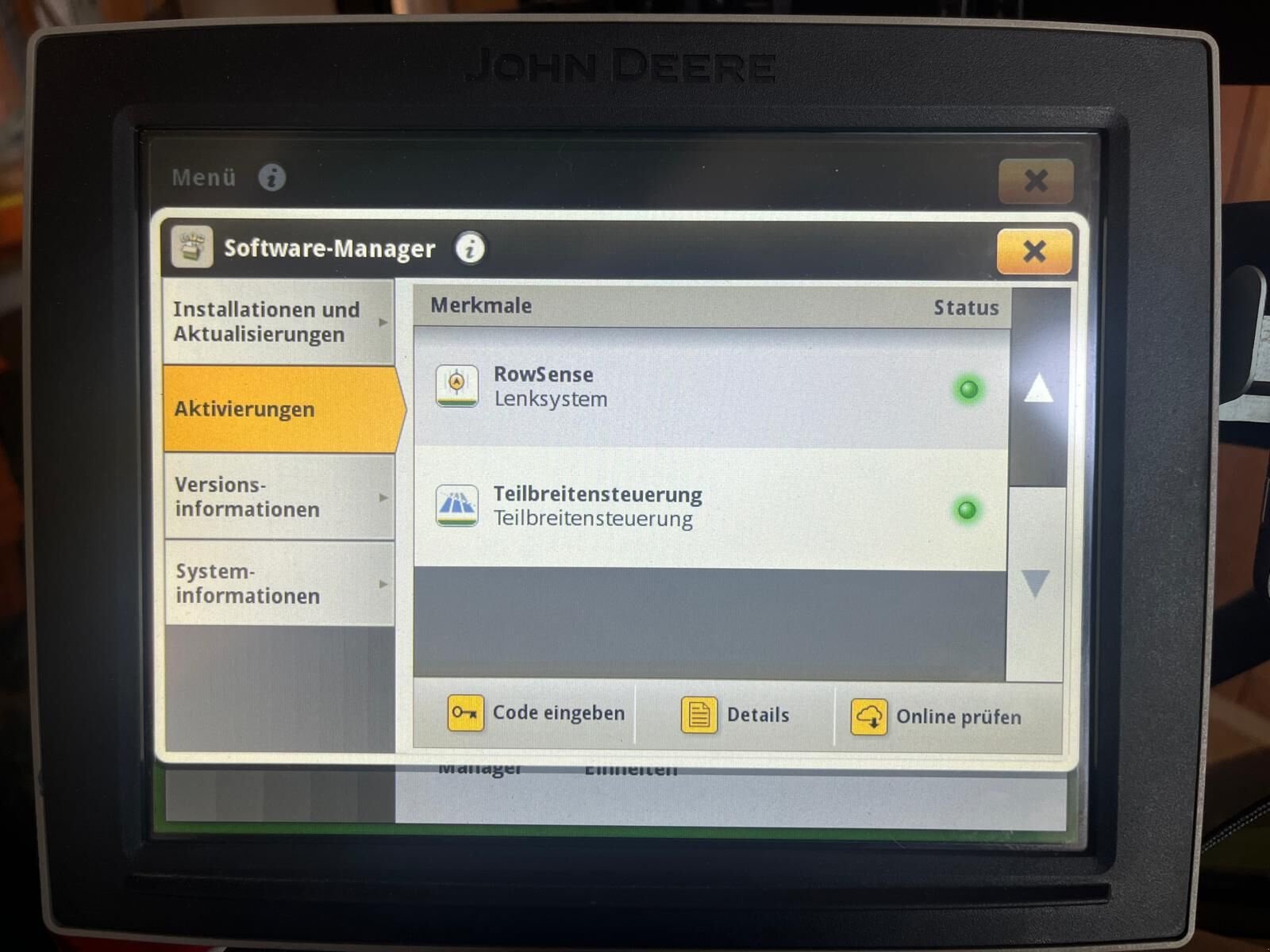 Parallelfahr-System от тип John Deere Command Center 4600, Gebrauchtmaschine в Kalsdorf (Снимка 8)