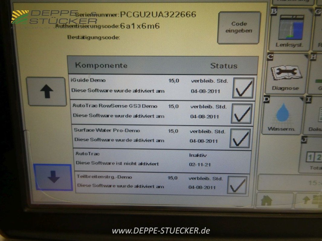 Parallelfahr-System tip John Deere Gen3 2630 Display mit AutoTrac, Gebrauchtmaschine in Lauterberg/Barbis (Poză 3)