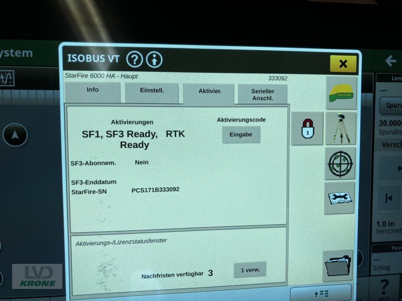 Parallelfahr-System typu John Deere SF6000 SF3, M-RTK, Gebrauchtmaschine w Spelle (Zdjęcie 6)