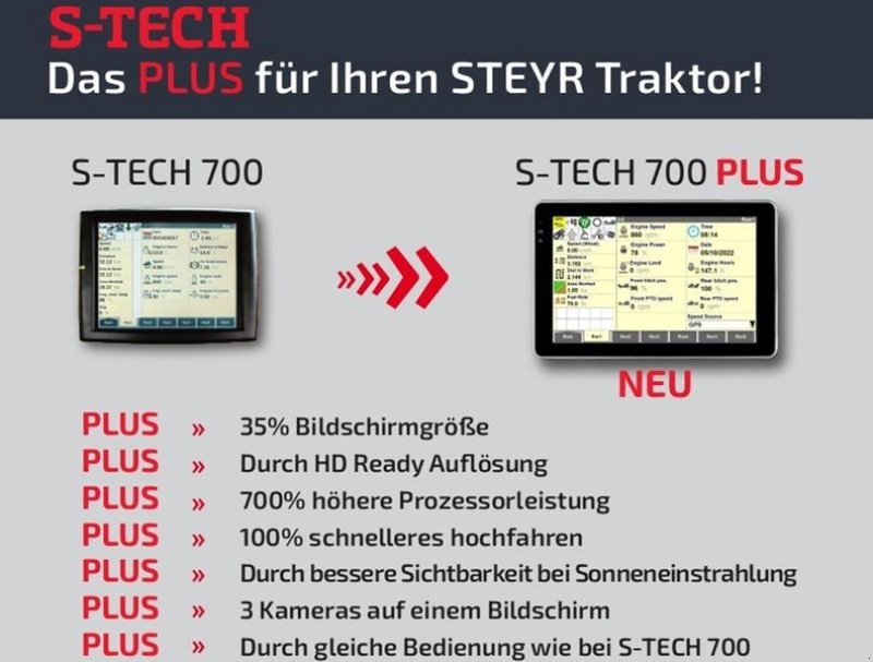 Parallelfahr-System des Typs Steyr S-TECH 700 PLUS Bedienterminal, Neumaschine in St. Marienkirchen (Bild 6)