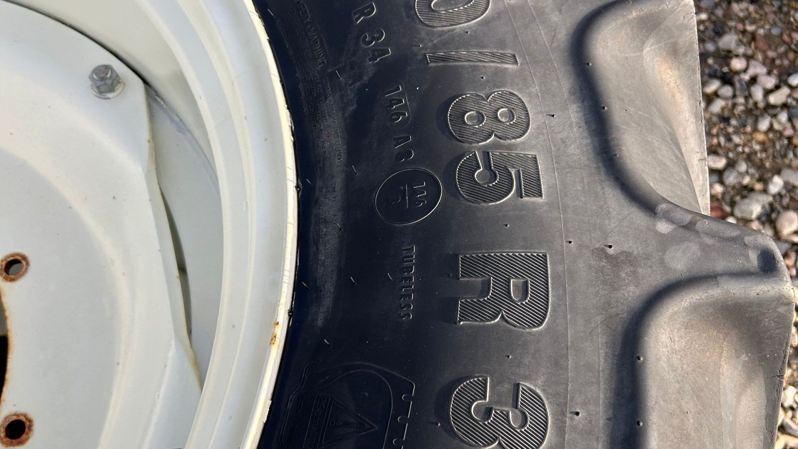 Pflegerad des Typs Continental 380/90R50 + 380/85R34 - Stilbare fælge - 10+8 (Stor CHN) huls, Gebrauchtmaschine in Rødekro (Bild 7)