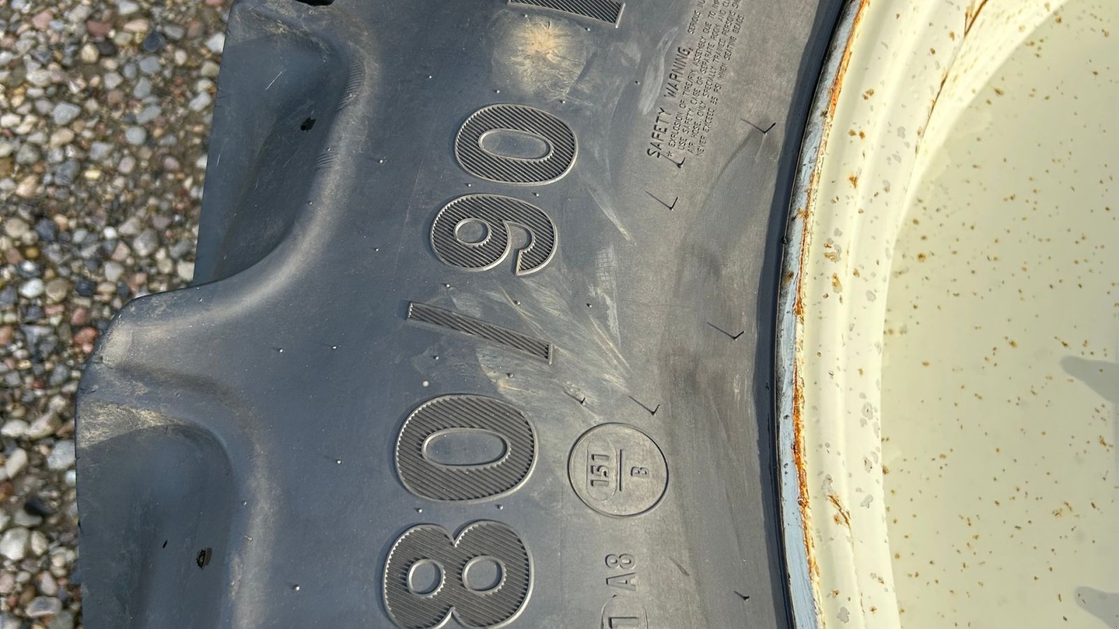 Pflegerad des Typs Continental 380/90R50 + 380/85R34 - Stilbare fælge - 10+8 (Stor CHN) huls, Gebrauchtmaschine in Rødekro (Bild 8)