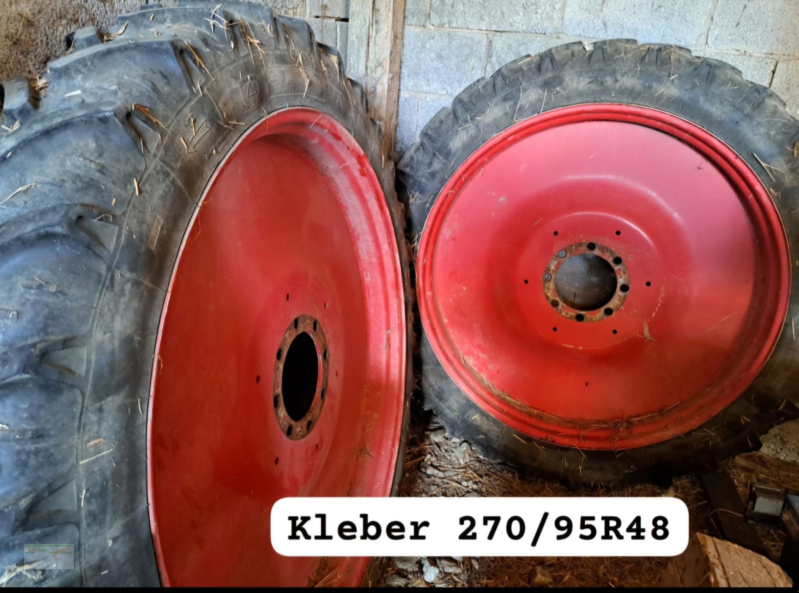 Pflegerad des Typs Kleber 270/95 R48, Gebrauchtmaschine in Ingelfingen-Stachenhausen (Bild 1)