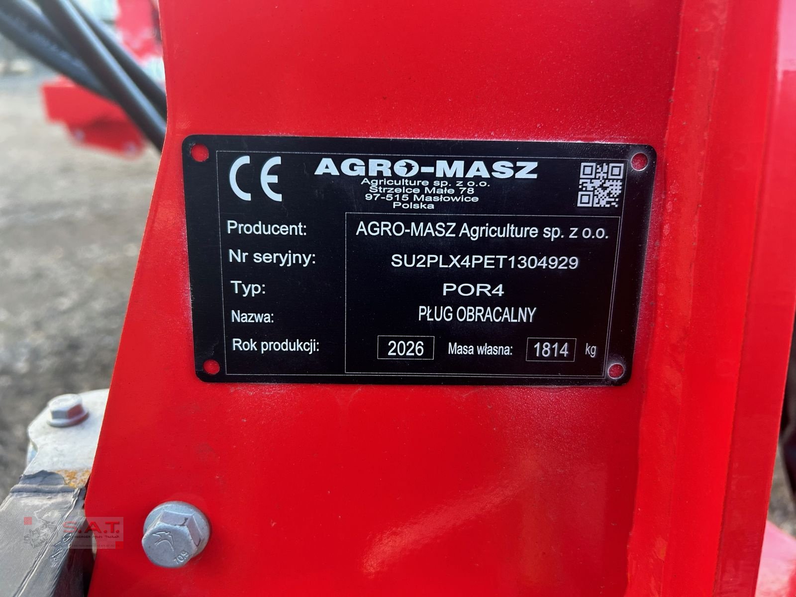 Pflug tip Agro-Masz POR 4+ mit Steinsicherung-NEU, Neumaschine in Eberschwang (Poză 24)