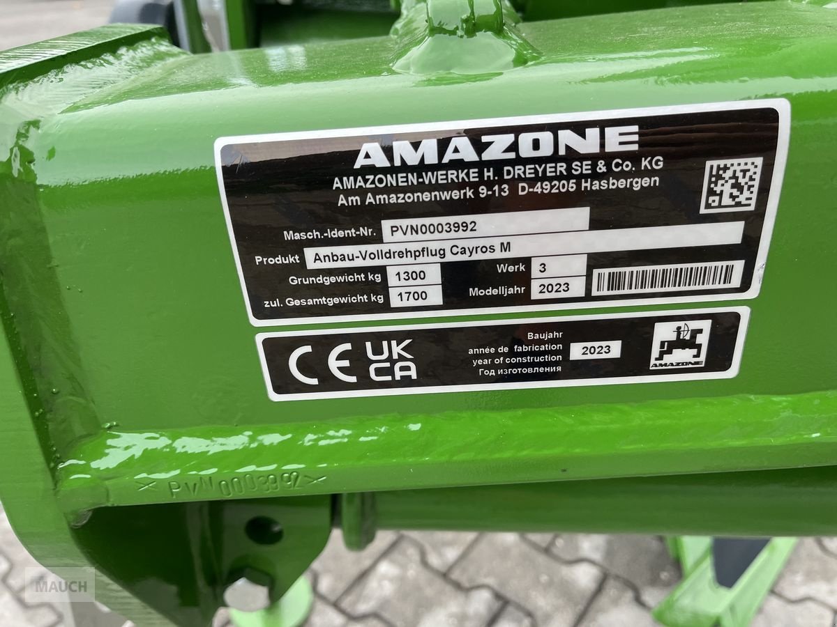 Pflug tip Amazone Cayros M 1020 SB 4-Schar, Neumaschine in Burgkirchen (Poză 10)