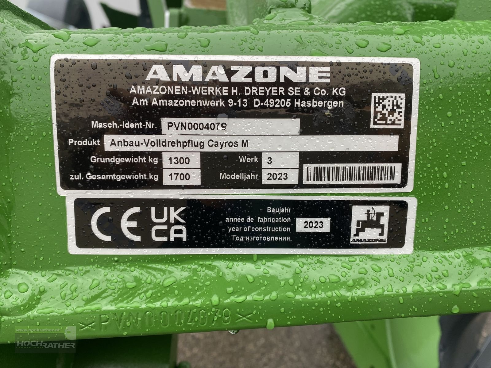 Pflug typu Amazone Cayros M4 - 1020, Neumaschine v Kronstorf (Obrázek 10)