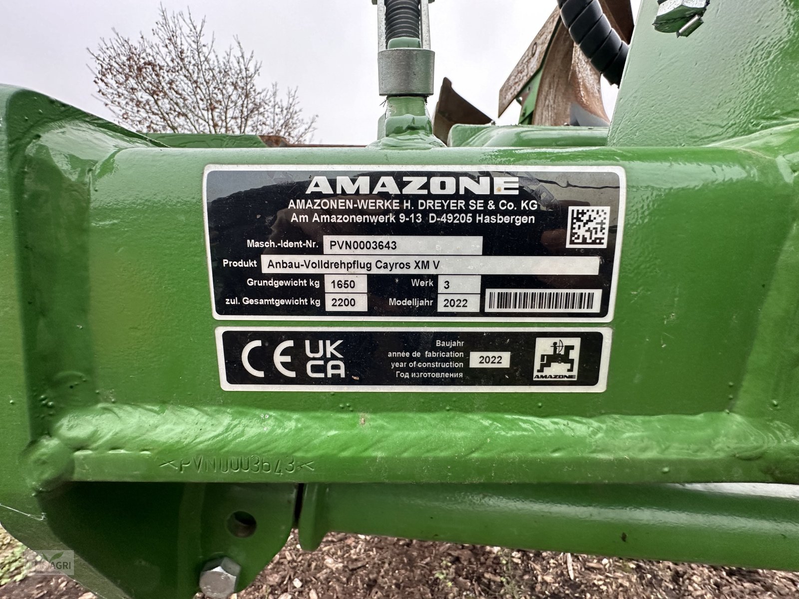 Pflug tipa Amazone CAYROS XM 4-950 VS, Gebrauchtmaschine u Vöhringen (Slika 2)