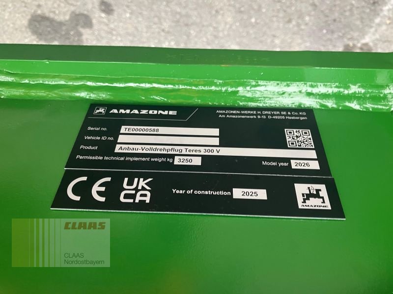 Pflug del tipo Amazone TERES 300 V 4+0 100, Vorführmaschine In Hollfeld (Immagine 17)