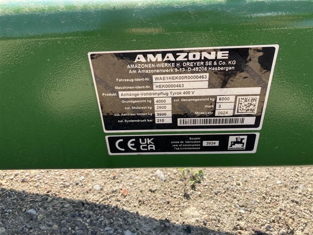 Pflug of the type Amazone Tyrok 400 VS, Gebrauchtmaschine in Høng (Picture 6)