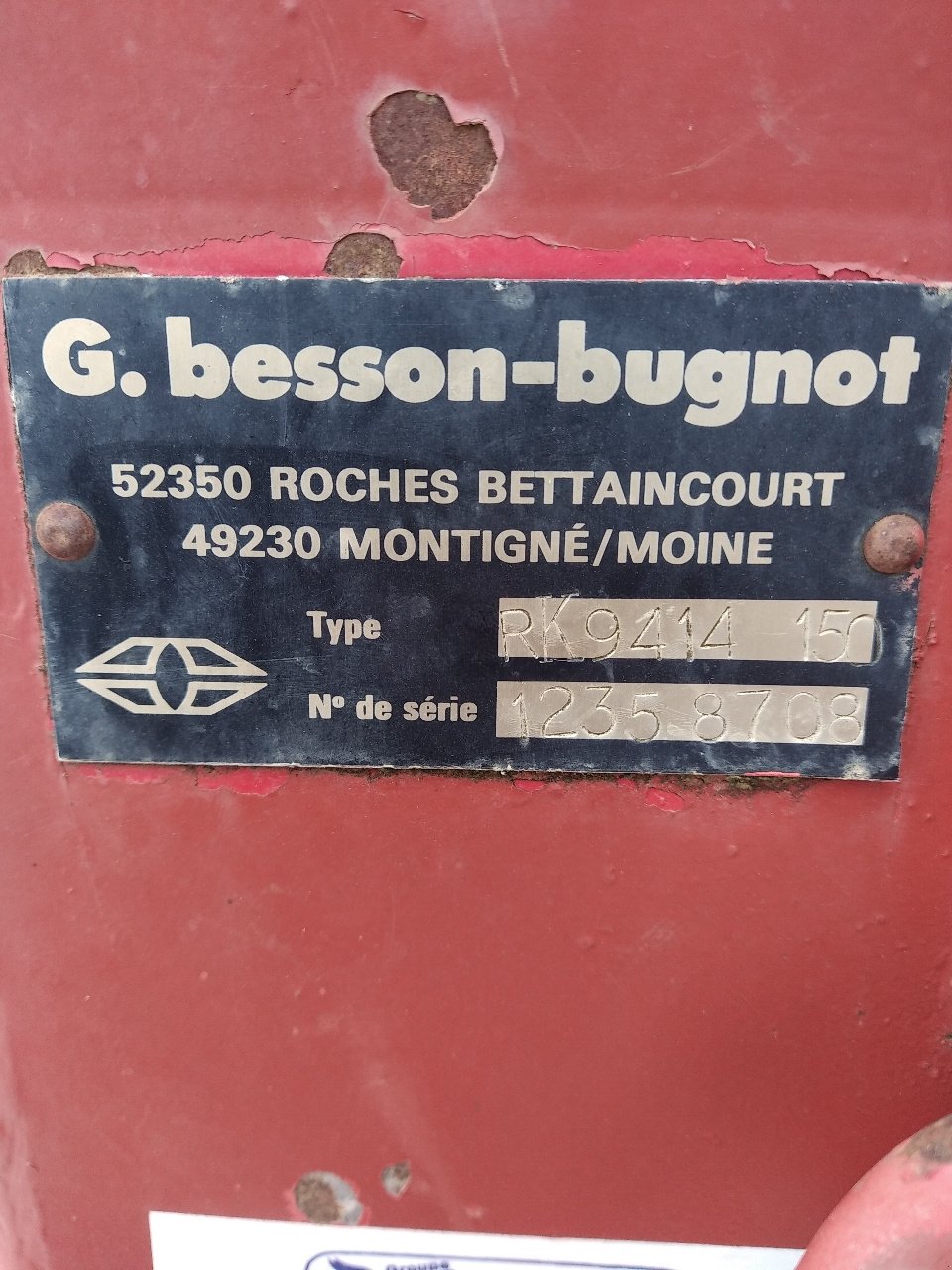 Pflug типа BUGNOT RK 9414  150, Gebrauchtmaschine в Lérouville (Фотография 8)
