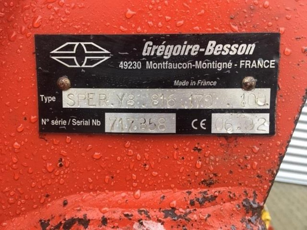 Pflug типа Gregoire-Besson Sper.Y8, Gebrauchtmaschine в Horsens (Фотография 2)