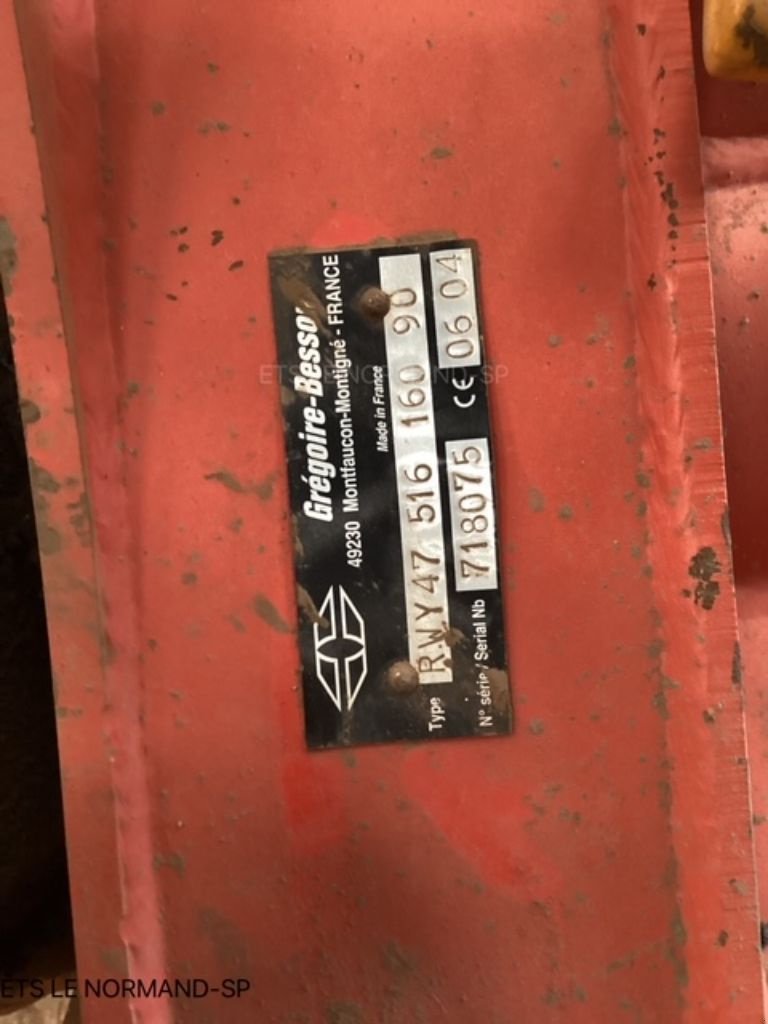 Pflug a típus Gregoire RWY47, Gebrauchtmaschine ekkor: PONTIVY (Kép 2)