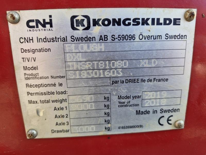 Pflug типа Kongskilde THSRT, Gebrauchtmaschine в BRAY en Val (Фотография 8)