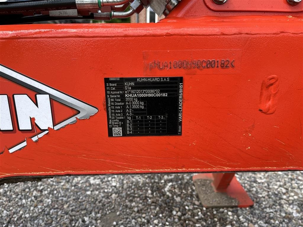 Pflug typu Kuhn 8 furet VARI-LEADER Geo Plough, Gebrauchtmaschine w Borre (Zdjęcie 6)