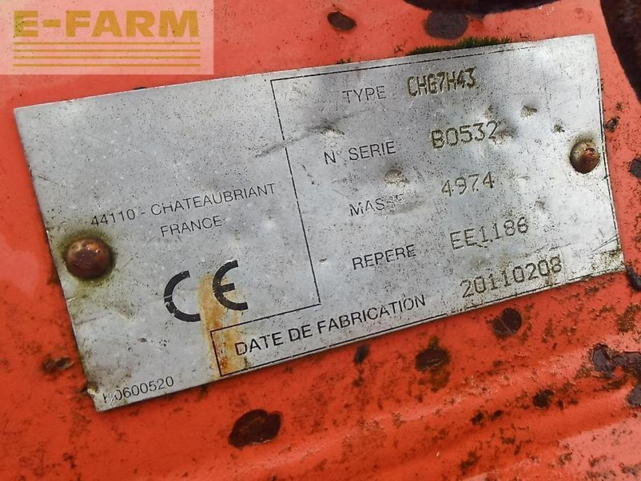 Pflug типа Kuhn challenger, Gebrauchtmaschine в MARLOW (Фотография 3)